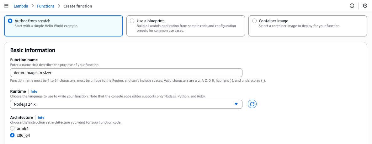 Konfigurasi Dasar Lambda